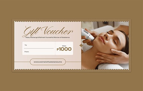 woman of substance 1000php gift voucher