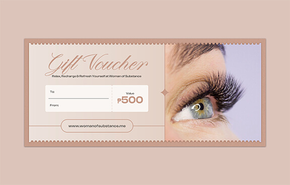 woman of substance 500php gift voucher